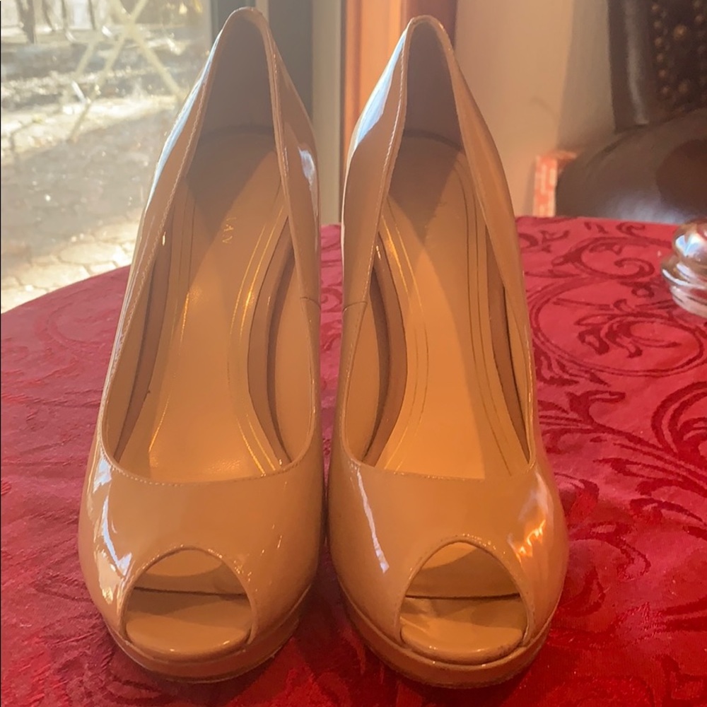Cole Haan peep toe heels